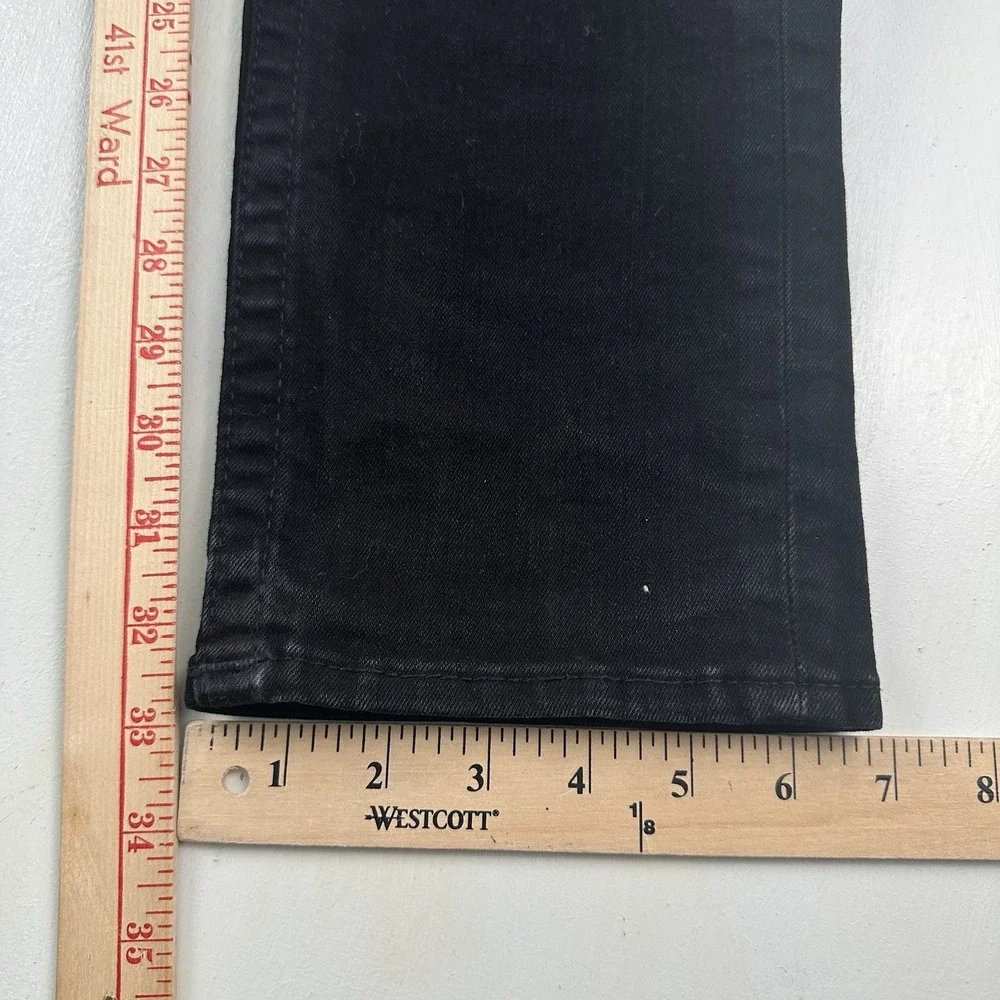 True Religion GENO Relaxed Slim Fit Jeans Men 30x33 Rinse Black Straight Stretch